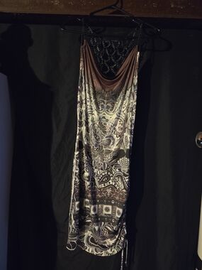 S-Twelve Rhinestone Beaded Back Dress Vintage